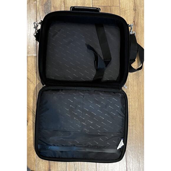 TARGUS LEATHER COMPUTER LAPTOP BRIEFCASE CARRY BAG WITH IDENTIFICATION TAG - Picture 8 of 13